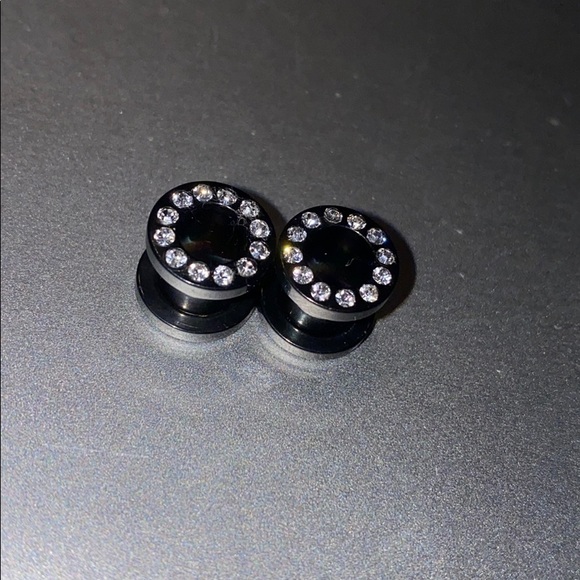 Jewelry Black Gauges With Diamonds G Poshmark